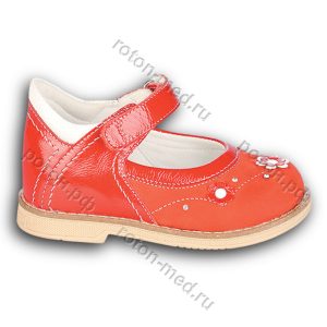 TW-225 Туфли ортопед.  с зак носк красный Twiki