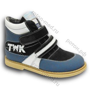 TW-402 Ботинки ортопед. утепленные сине-желтый