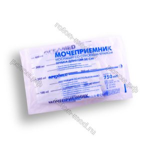 Мочеприемник носимый ножной Apexmed 0,75 л / 50 см